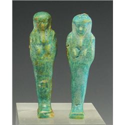 A Pair of Egyptian Late Dynastic Ushabtis