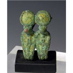 An Egyptian Bronze Double Uraeus