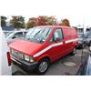 Image 1 : 1996 RED FORD AEROSTAR CARGO VAN 123,258KM GAS