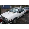 Image 1 : 1991 WHITE VOLKSWAGEN JETTA 4DR SDN 334,918KM