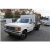 Image 1 : 1991 WHITE FORD F-350 DUMP 236,445KM GAS- NATURAL
