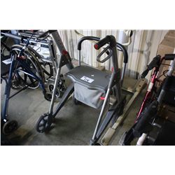 GREY ADJUSTABLE HEIGHT WALKER