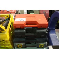 4 CASES OF ASSORTED DRILL BITS & HOLE SAWS