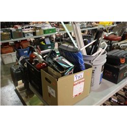 4 BINS OF MISC. TOOLS