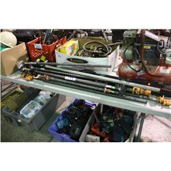 LOT OF HOLE CLAMPS & LARGE TOOLS