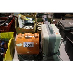 2 PORTABLE SHOP HEATERS, GRINDING DISCS & MISC