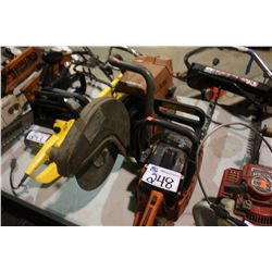 GAS CHAIN SAW & CHOP SAW