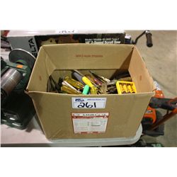 BOX OF MISC. TOOLS