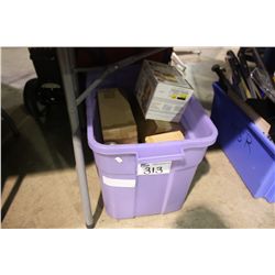 BIN OF ASSORTED LED CANDLES