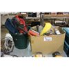 Image 1 : BOX OF ASSORTED TOOLS & BUCKET