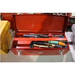 RED TOOL BOX & CONTENTS