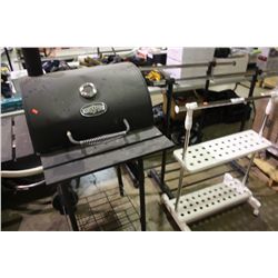 3 CLOTHING RACKS & SMOKER