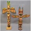 Image 1 : TWO NORTHWEST COAST TOTEM POLES