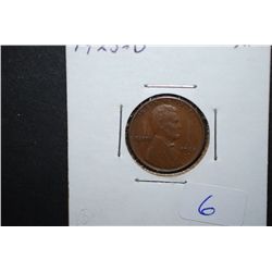 1925-D US Lincoln Wheat Back Penny; XF; EST. $10-20