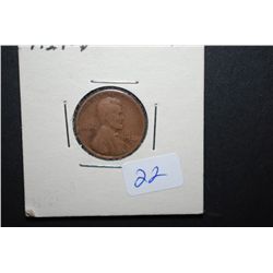 1924-D US Lincoln Wheat Back Penny; VG; EST. $25-35