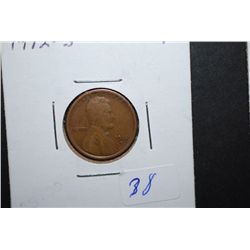1912-S US Lincoln Wheat Back Penny; F; EST. $20-25