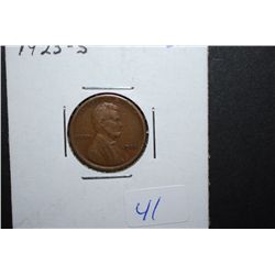 1923-S US Lincoln Wheat Back Penny; EF; EST. $20-30
