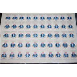 1985 CCCP/USSR Postal Stamp Sheet; Lot of 50 Stamps; EST. $10-20