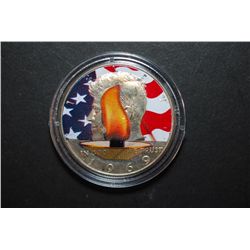 1969 US Kennedy Half Dollar Colorized Front & Back In Display Box; EST. $15-20