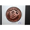 Image 1 : 2013 "Year Of The Snake" Copper Round; .999 Fine Copper 1 Oz.; Live Free Or Die-Don't Tread On Me; E