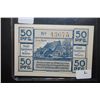 Image 2 : 1920 German 50 Pfennig Foreign Bank Note; EST. $5-10