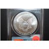 Image 2 : 2001 US Silver American Eagle $1 WTC Ground Zero Recovery 9-11-01; 1 Oz. Fine Silver; PCGS Graded MS