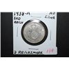 Image 1 : 1938-A German 2 Reichsmark Foreign Coin With Flying Eagle Holding Swatstika; AU; Silver; EST. $10-15