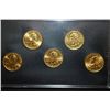 Image 2 : 2002-D US Mint State Quarter Proof Set In Display Case With COA Included; Layered 24K Gold; BU; EST.