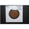 Image 1 : 1909 Canada One Cent Foreign Coin; EST. $5-10