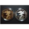 Image 2 : 1988 Young Astronauts "America In Space" Medal Program Two-Piece Proof Commemorative Set In Velvet B