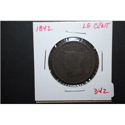1842 US Large One Cent; EST. $15-20