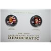 Image 1 : 2004 US Presidential Democratic Colorized State Quarters In Display Box With COA Included; 2000 US M