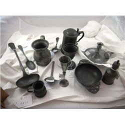 Early American and English Pewter Items