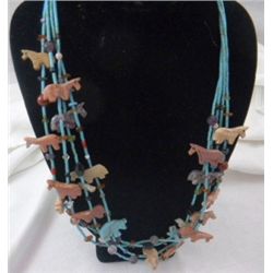 Two Zuni Indian Fetish Necklaces