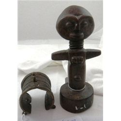 Two African Artifacts ASHANTI Tribe