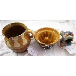 Three American Pottery Items