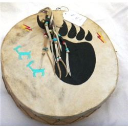 Wood and hide Hopi Drum