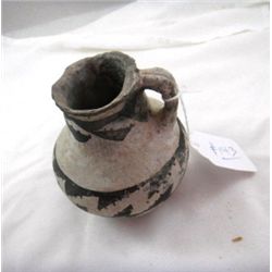 Anasazi Black on white Pitcher, Pottery