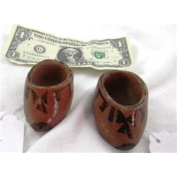 Two Maricopa Pottery Shoes