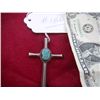 Image 1 : Turquoise and Sterling Cross
