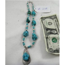 Sterling and Turquoise Necklace