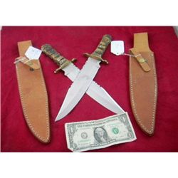 Matched pair of Colt Bowie Knives.