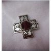 Image 1 : Navajo Sterling Cross with Sugilite  stone