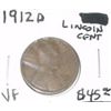 Image 1 : 1912-D LINCOLN CENT RED BOOK VALUE IS $45.00 *RARE KEY DATE VERY FINE GRADE*!!