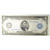 Image 1 : 1914  $5 Federal Reserve note  CU  est $140-$150