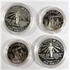 Image 2 : ( 2 ) 1986 Pf. LIBERTY SILVER DOLLARS ( 2 ) CLAD HALVES