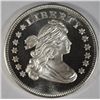 Image 1 : A ONE OUNCE .999 SILVER ART ROUND FEATURING AN OLD TIME LIBERTY BUST