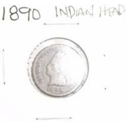1890 INDIAN HEAD PENNY *NICE PENNY PLEASE LOOK AT PICTURE TO DETERMINE GRADE*!!