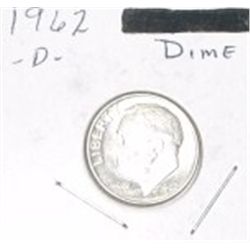 1962-D ROOSEVELT SILVER DIME *MS HIGH GRADE*!!