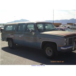 1988 - CHEVROLET SUBURBAN // EXPORT ONLY